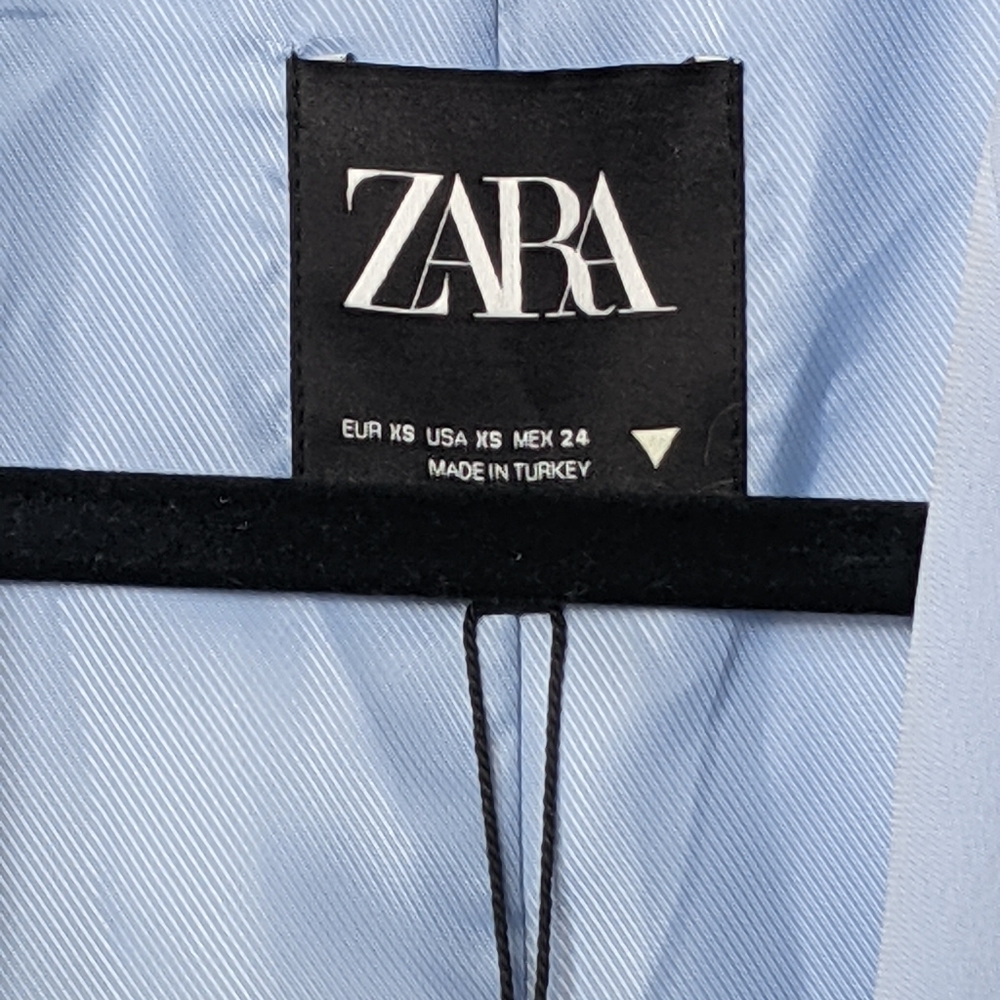 Brand new. Zara - Periwinkle Blue Blazer. tailored blazer. Pastel color blazer. - Picture 5 of 5